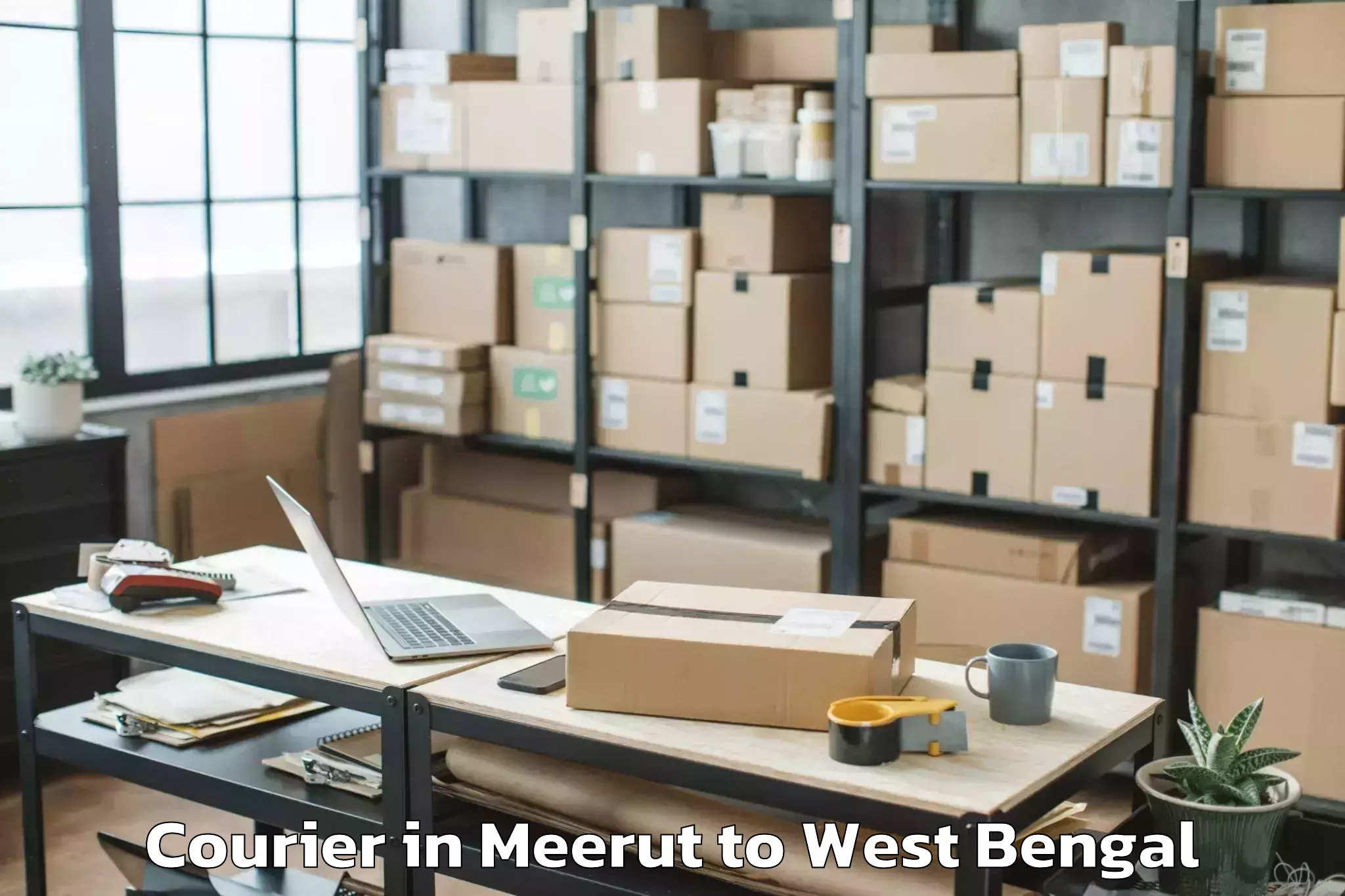 Trusted Meerut to Naksalbari Courier